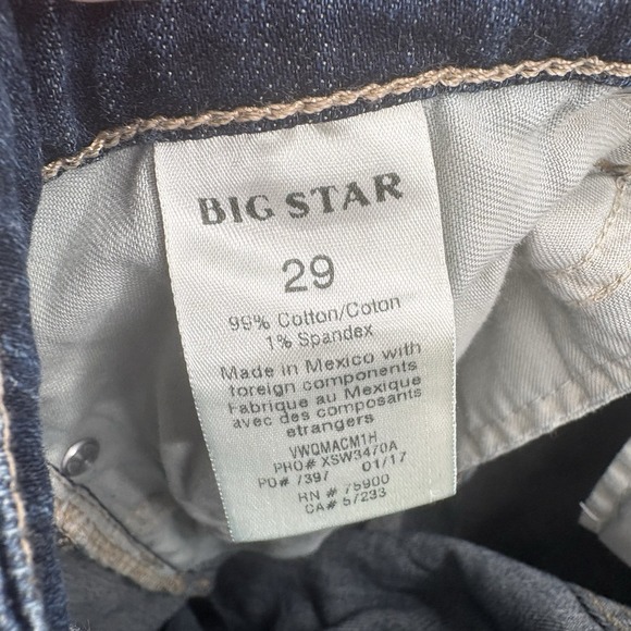 Big Star Jeans Womens 29 Maddie Crop Stretch Midrise Western Rodeo Cowgirl #12G - Picture 7 of 7